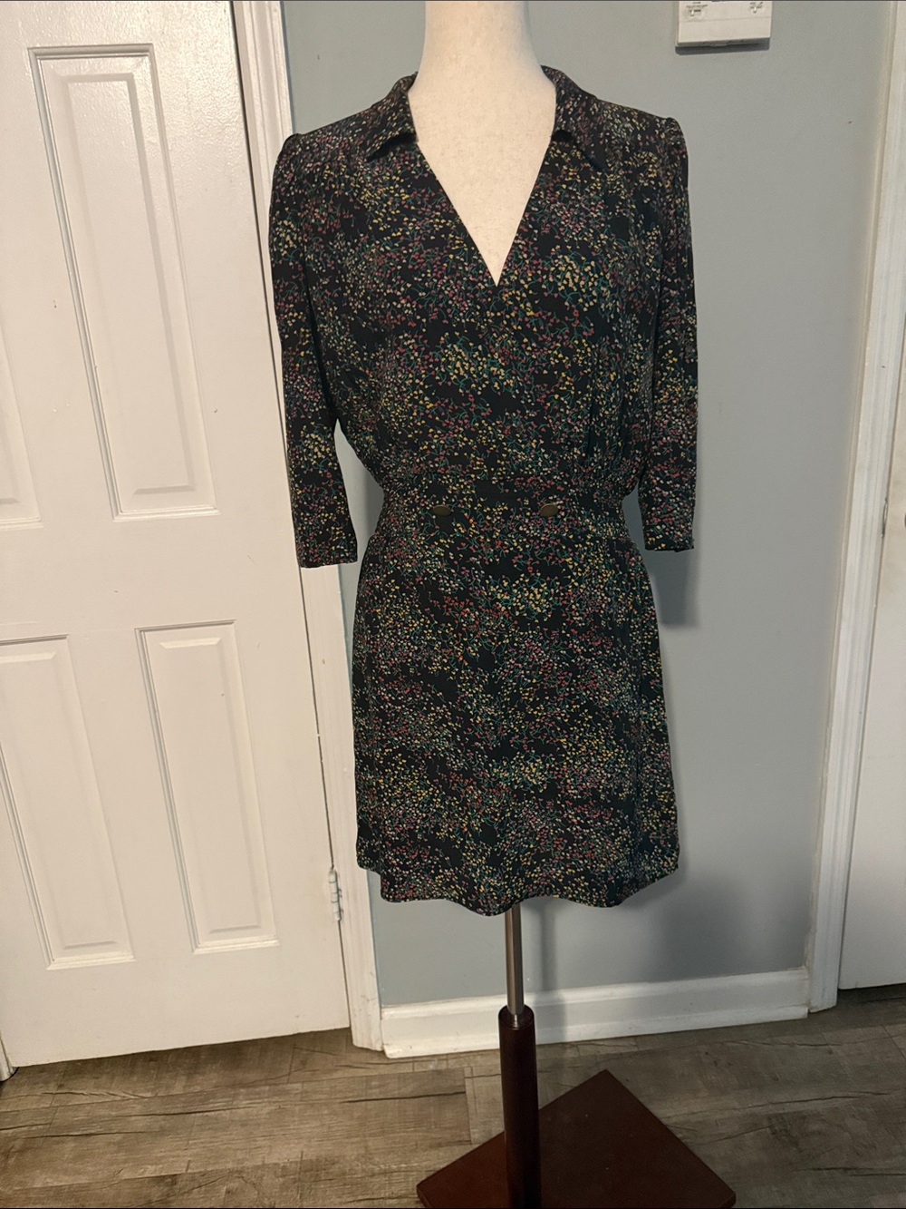 Parker Floral Faux Wrap Dress